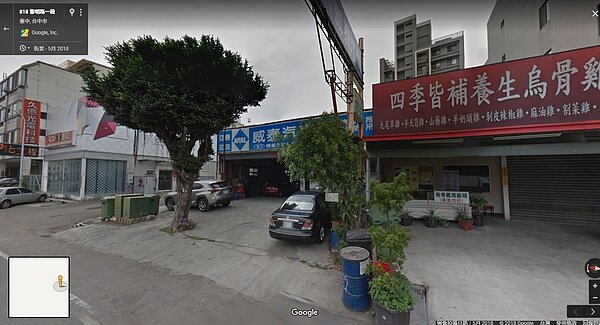台中南屯三間店面交易近4億。(圖/擷取自google map)