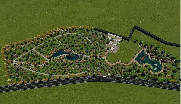 欲興建的苗栗「大安濕地公園」未來完工示意圖。（水利署提供）