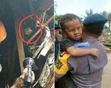 影／海嘯席捲受困12小時　印尼5歲男童奇蹟生還