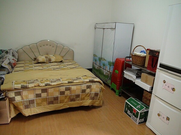 新任高雄市長韓國瑜今晚夜宿果菜市場,就睡在這間套房內。記者謝梅芬/攝影