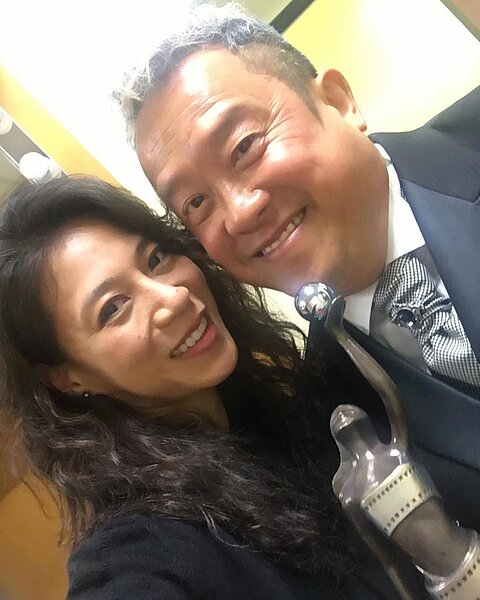 曾志偉與御用女化妝師曾同遊大阪。 圖/擷自IG