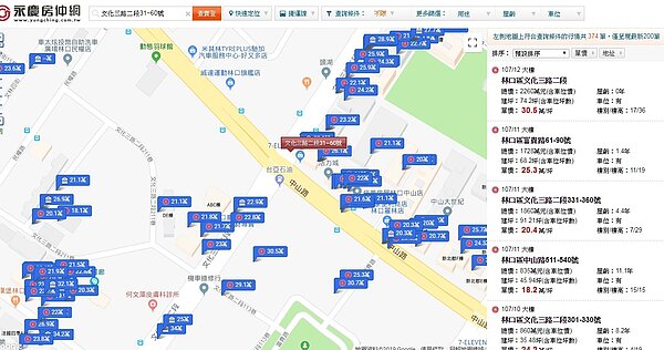 林口第一高樓「長虹天際」豪宅社區去年12月有一筆交易。圖／永慶房仲網