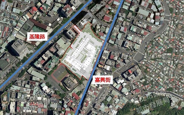 三興段公宅基地。台北市都更處提供