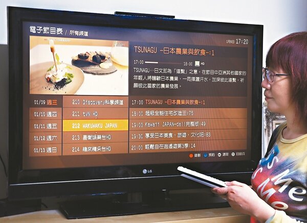 有線電視萬年頻道表動不了，美日韓媒體集團揚言退出台灣市場。 記者曾學仁／攝影