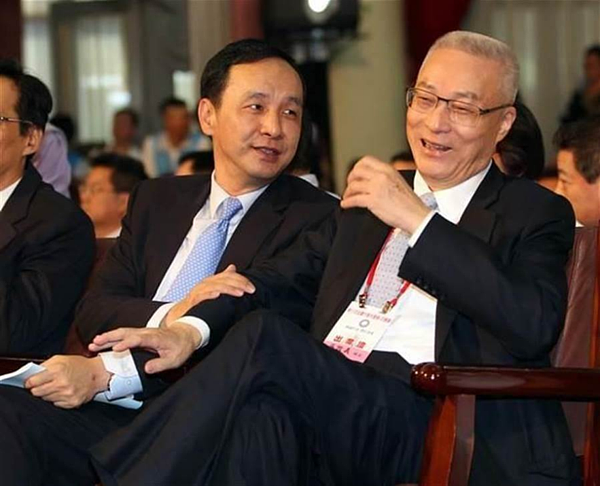 吳敦義和朱立倫(左)。(圖為資料照)