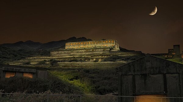 十三層遺址點亮計畫模擬完工圖。(圖/台電提供)