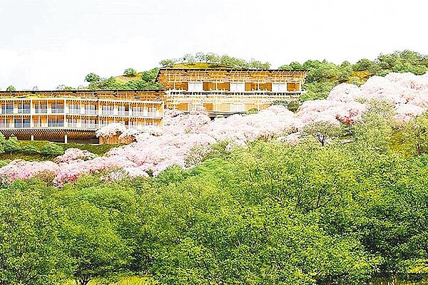 住邦佳士得國際資產銷售台開台中大坑、南投草屯、新竹新埔三片園區級土地資產,照片為台開聘請建築大師隈研吾所設計規劃的南投草屯園區。圖/業者提供