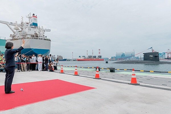 投入493億,潛艦國造廠區動土。(圖/蔡英文臉書)