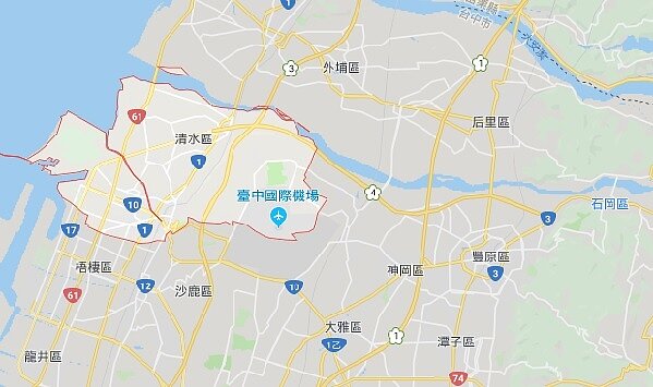 台中清水區相當被看好。（圖／GOOGLE MAP）