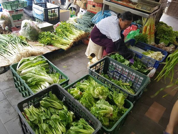 520豪雨後，北中南都有程度不一的農業災損。台北蔬菜到貨量略減，但價格今天微幅回跌，台北農產公司今天蔬菜每公斤平均批發價格30元，比昨天跌0.87元。