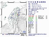最新／地牛翻身！花蓮14：12規模4.8地震　最大震度5級　