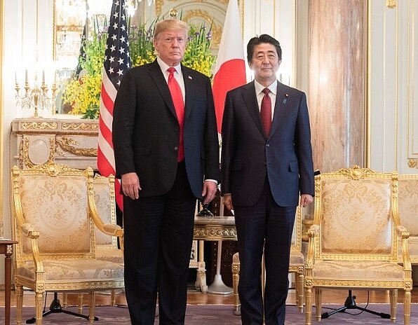 川普安倍。(圖/白宮推特)