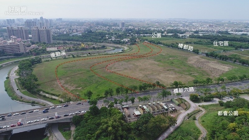 位於高雄市橋頭區的「新市鎮第一期發展區內產業專用區」基地，將進行公開標租。照片營建署提供