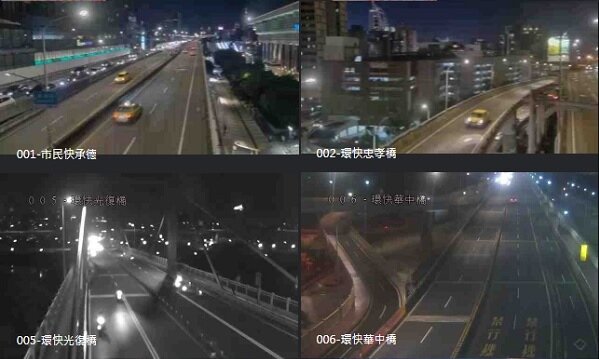 台北市即時影像監視器。（圖／台灣路況即時影像）