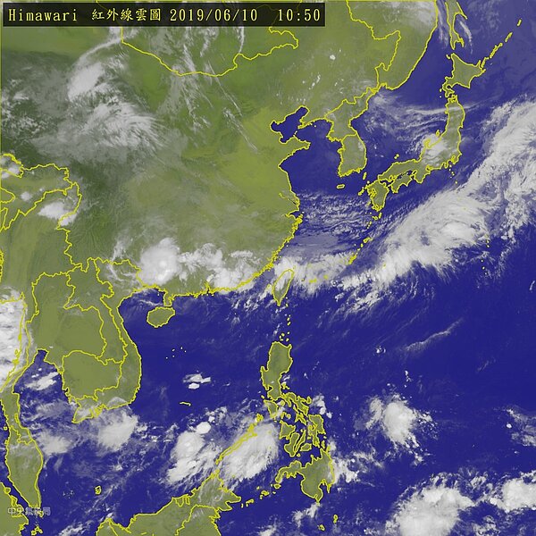 首波滯留鋒面逼近！這三天雨勢最劇烈。（圖／中央氣象局）