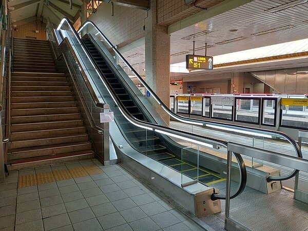 北捷電扶梯。 （圖／三環三線進度公開專頁）
