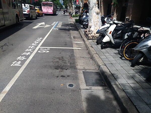 台北市和平東路1段停車格。（圖／台北市停車管理工程處）