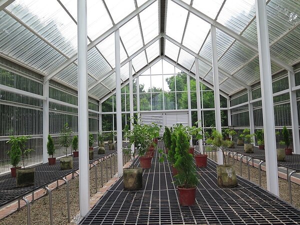 桃園市「龜山苗圃環境生態園區」啟用,景觀溫室也亮相。記者張裕珍/攝影