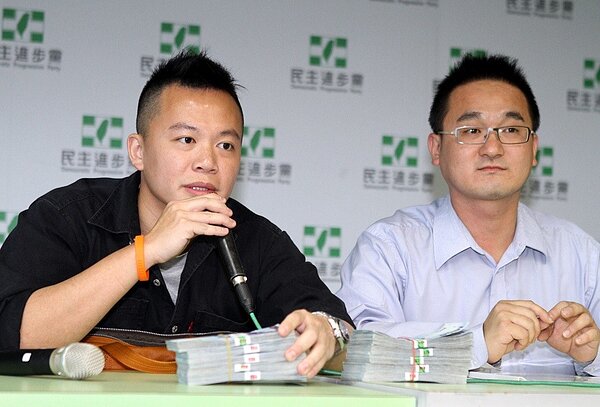 沈志霖（左）質疑雙子星案中有四個謊言。（圖／聯合報資料照片）