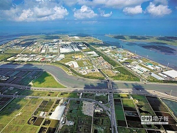 圖為工業區土地空照圖。(經濟部工業局提供)