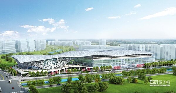 砸下58億元的水湳國際會展中心,日前終於動工,第一期預計2022年完工啟用,將可提供超過2,360攤位及可容納2,400人的大型會議空間。圖/中市府