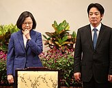 蔡賴8日見面了　坐下來談一個多小時