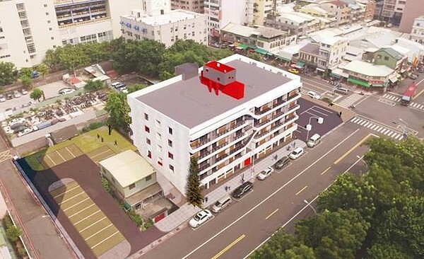 高市前金警察宿舍修繕後外觀模擬圖。圖/高市都發局提供