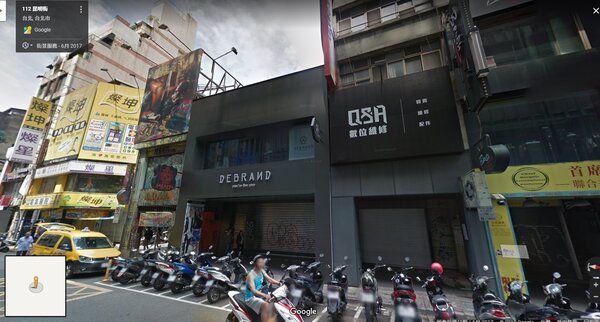 吳克群所創潮牌「DEBRAND」西門旗艦店日前傳出歇業。（圖／Google map）
