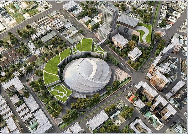 台中巨蛋模擬圖。(圖/台中市政府提供)