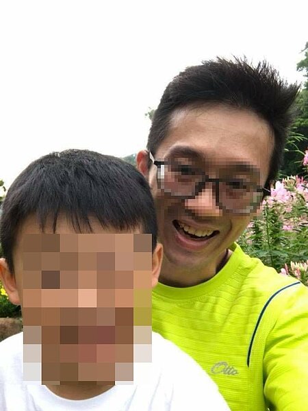 吳姓男子（右）疑是最後接觸到兒女的人，目前仍失聯不知去向，警方積極尋找中。記者林昭彰／翻攝