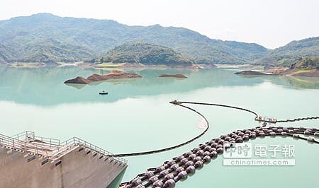 連下幾天雨後,南化水庫稍有進帳。(劉秀芬攝)