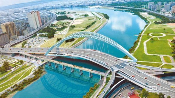 中正橋改建案將於5月6日動工，交通局將分4階段進行交通改道及維持計畫。（北市新工處提供）