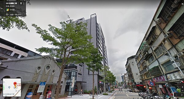 北市內湖路兩戶絕版優質住宅5/24開標。(圖/擷取自Google map)