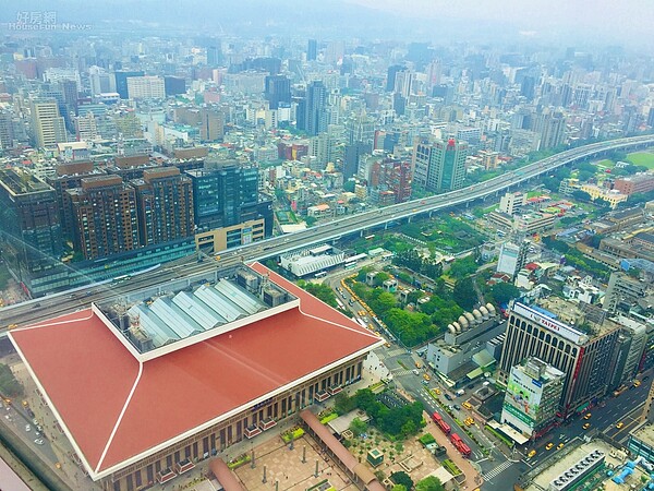 台北車站附近地區鳥瞰。   好房網News楊欽亮 / 攝影