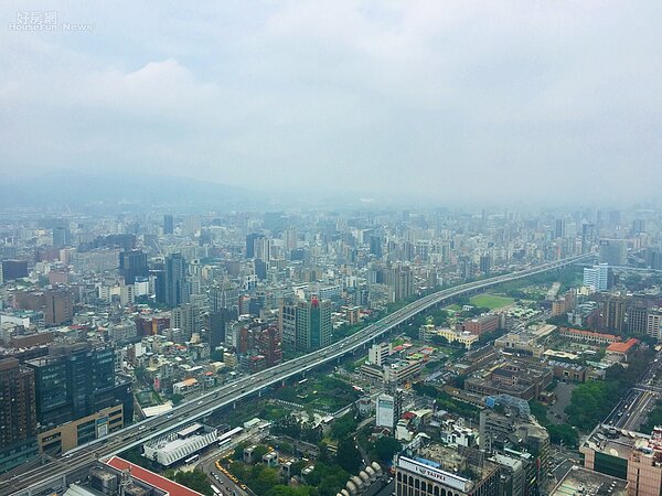 台北市鳥瞰。 好房網News記者楊欽亮 / 攝影