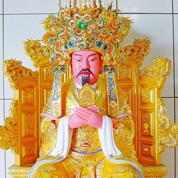 中華鄭成功文化協會網站上的鄭成功登基為玉皇大帝神像。圖/中華鄭成功文化協會臉書