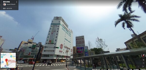 新竹火車站前的遠東SOGO百貨，將於今年8月31日熄燈。（圖／擷取自Google Maps）