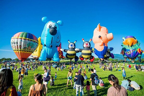 為期45天的2019台灣國際熱氣球嘉年華預定今天晚上圓滿落幕。 圖/聯合報系資料照片
