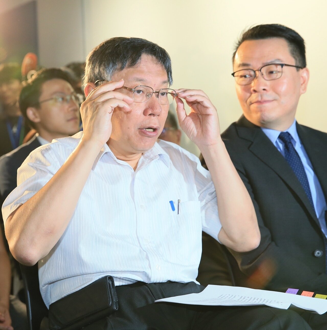 柯文哲昨要王世堅一定要出來選立委。