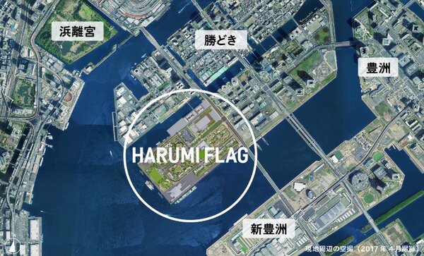 東京奧運選手村周遭。圖／Youtube《HARUMI FLAG》