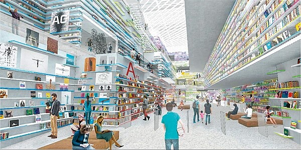 新竹市圖書館新總館將由台日團隊打造引入風與光影的「知識峽谷」,成為新竹全方位城市知識新地標。(市府提供/羅浚濱新竹傳真)