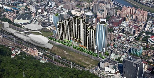 台北市指標大案「世界明珠」總銷高達1000億，年底前先潛銷開賣的是住宅和辦公樓，總銷達800億元。圖／南港提供