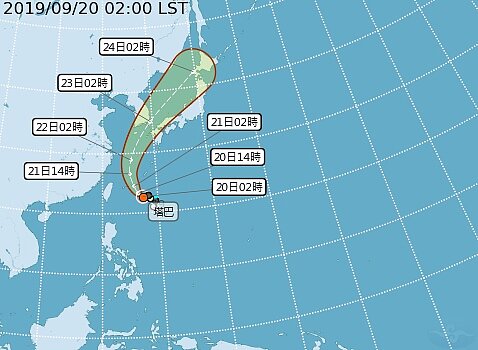 今年第17號颱風「塔巴」昨天下午生成,估今天最接近台灣。圖/中央氣象局提供