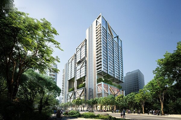 國產建材都更案建築模擬圖。國產建材提供