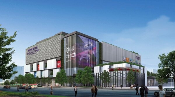 達麗米樂開發在岡山的萬坪商場「岡山樂購站前廣場」，預計可在2021年底完工。（圖／達麗米樂提供）