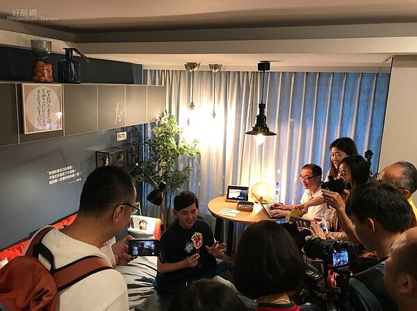 IKEA推出快閃旅店,其中「風格男」房型由藝人黃子佼所設計。好房網News記者李彥穎攝