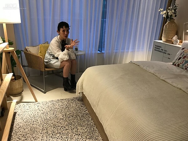 IKEA推出快閃旅店,其中「新手爸媽」房型由藝人魏如萱設計。好房網News記者李彥穎攝