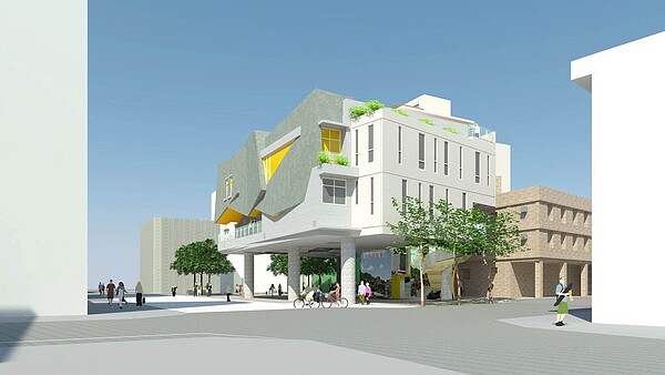 新圖書館完工示意圖。圖/新北市工務局提供