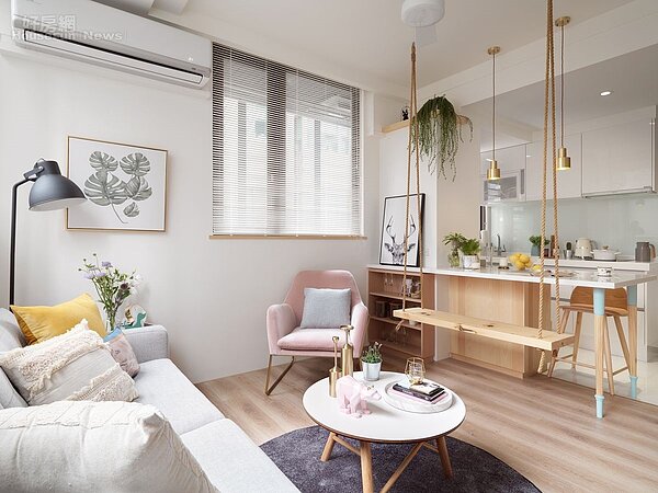 五熊輕甜風夢幻鞦韆小宅