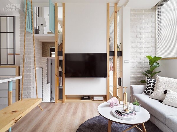 五熊輕甜風夢幻鞦韆小宅